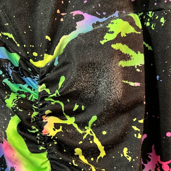 Neon Paint Splatter Butt Lifting Leggings - Picture 4 of 6